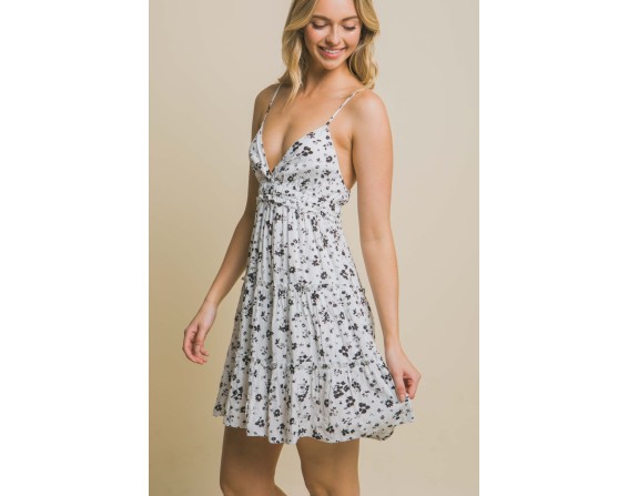 Floral Tiered Cami Mini Dress