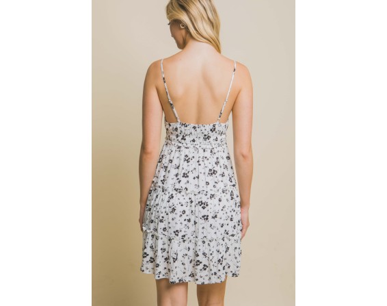 Floral Tiered Cami Mini Dress