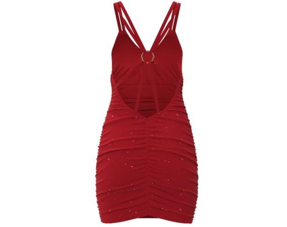 Glitter Spaghetti Straps Mini Dress