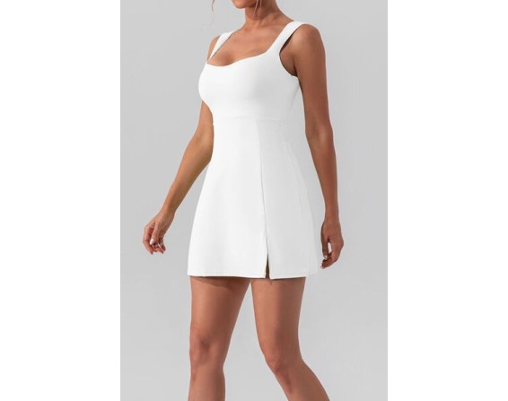 Square Neck Sleeveless Mini Active Dress