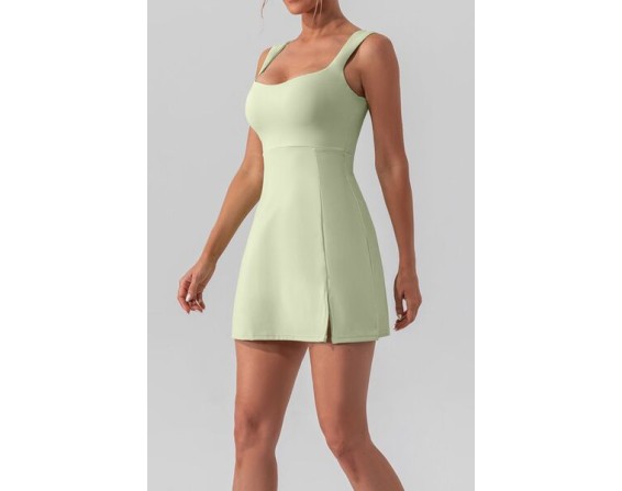 Square Neck Sleeveless Mini Active Dress