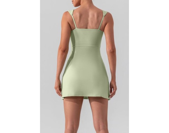 Square Neck Sleeveless Mini Active Dress