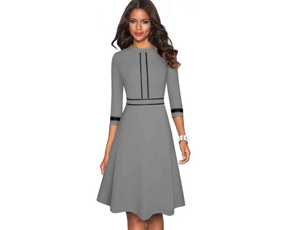 Three-Quater Sleeve Dress