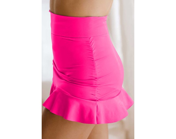 Ruffle Hem Swim Skort