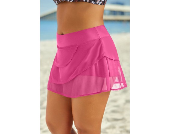 Full Size Layered Swim Skirt