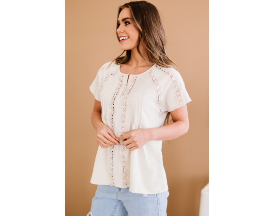 Buttoned Short Sleeves Top