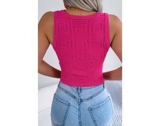 Cutout Sleeveless Knit Top