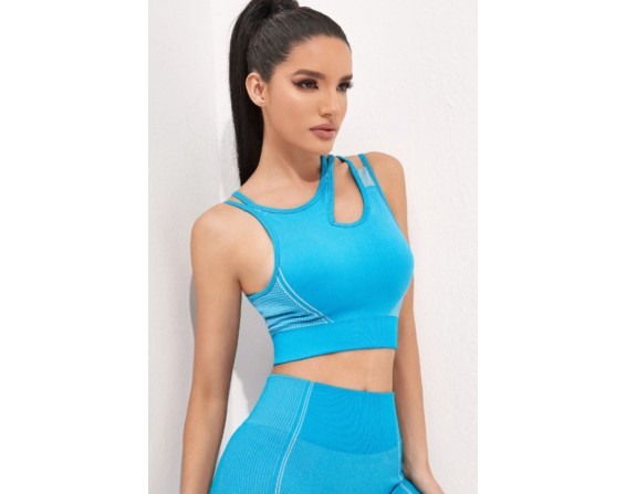 Cutout Strappy Sports Bra and Shorts Set