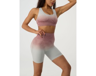 Gradient Tank and High Waist Shorts Set