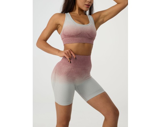 Gradient Tank and High Waist Shorts Set