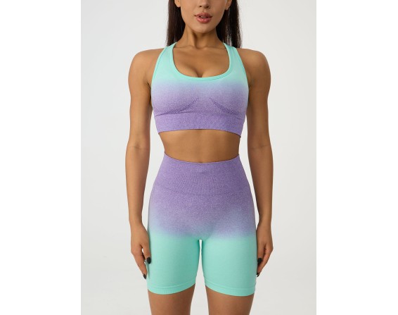 Gradient Tank and High Waist Shorts Set