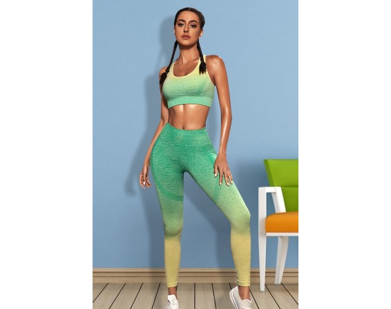 Gradient Top and Leggings Set