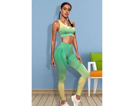 Gradient Top and Leggings Set