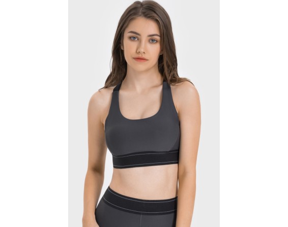 No Underwire Cropped Active Bra