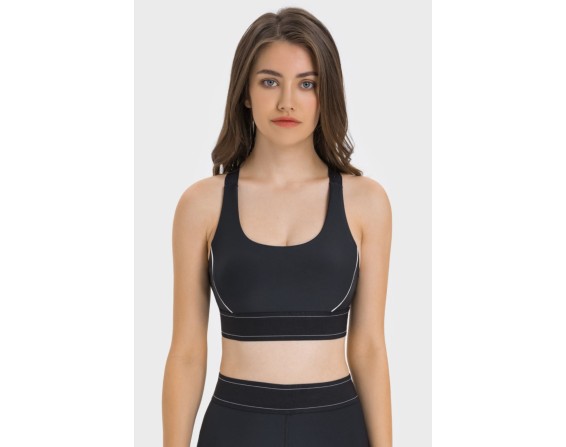 No Underwire Cropped Active Bra