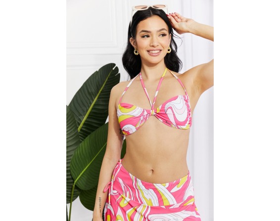 No underwire Bikini Top and Skirt Set