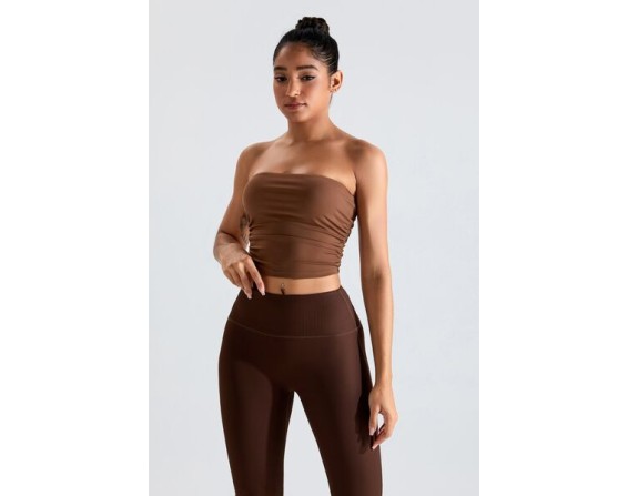 Ribbed Active Bandeau Top