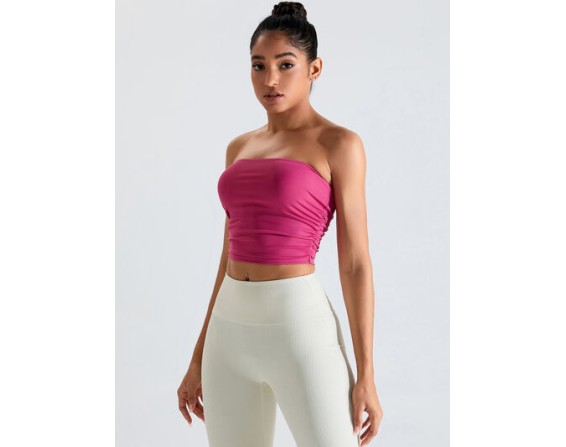 Ribbed Active Bandeau Top