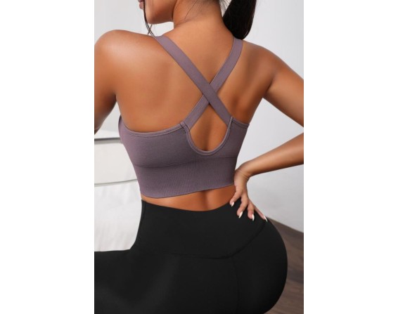 Scoop Neck Long Active Bra