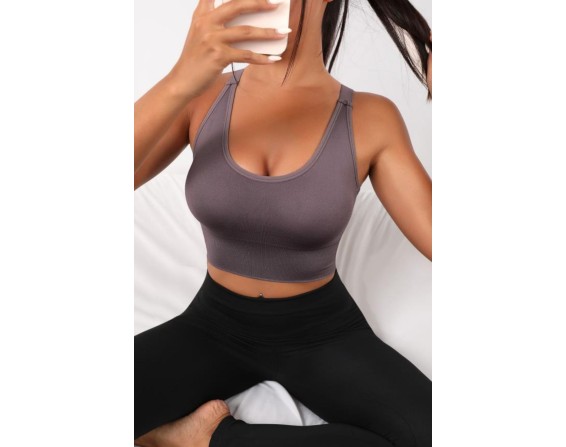 Scoop Neck Long Active Bra