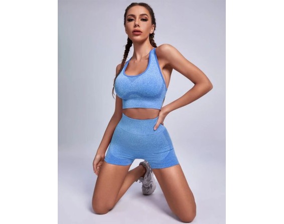 Scoop Neck Tank and Shorts Active Set