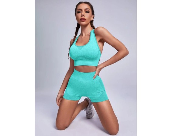 Scoop Neck Tank and Shorts Active Set