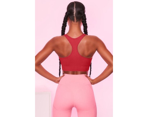 Scoop Neck Wide Strap Active Bra