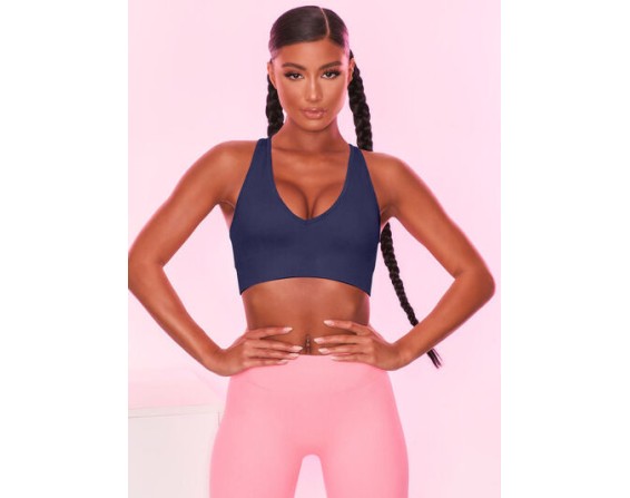 Scoop Neck Wide Strap Active Bra