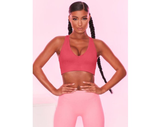 Scoop Neck Wide Strap Active Bra