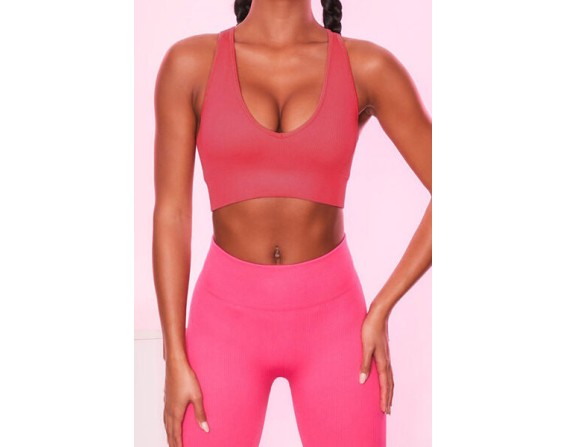 Scoop Neck Wide Strap Active Bra