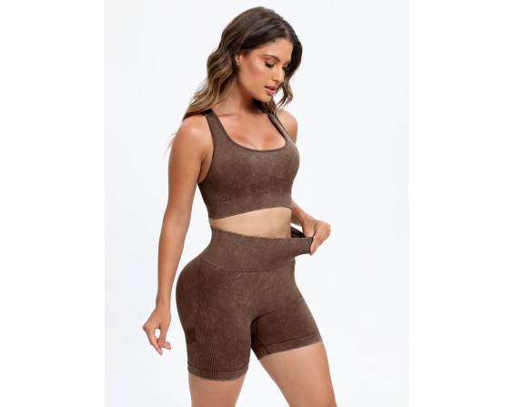 Scoop Neck Wide Strap Top and Shorts Set