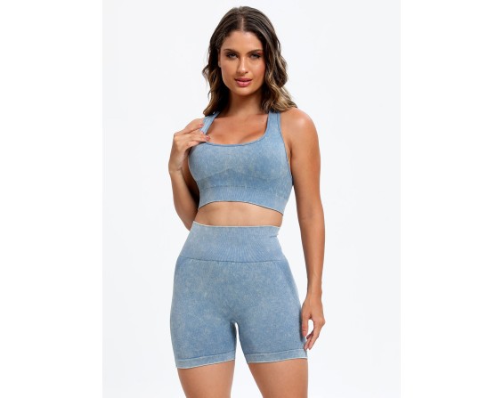 Scoop Neck Wide Strap Top and Shorts Set