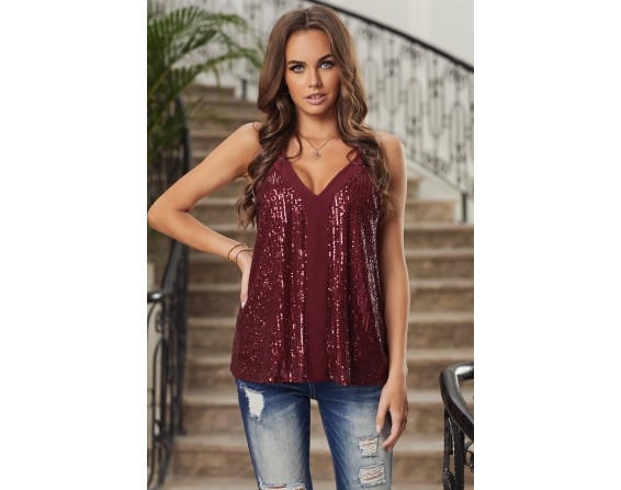 Sequin Racerback Tank