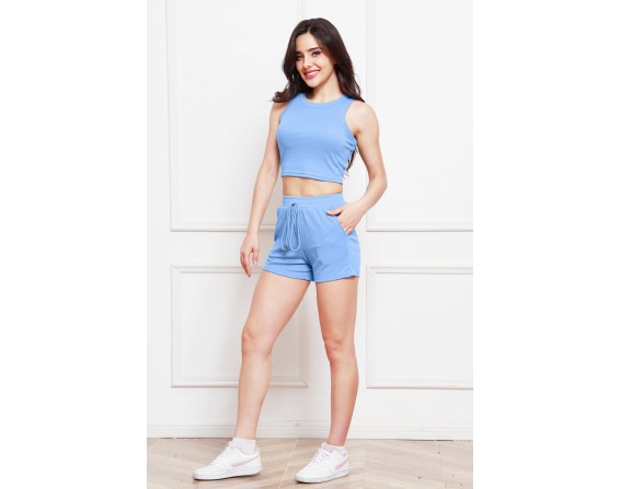 Tank and Drawstring Shorts Set