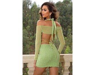 Textured Tied Two-Piece Set