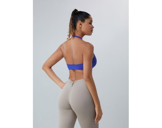 Twisted Halter Neck Active Bra