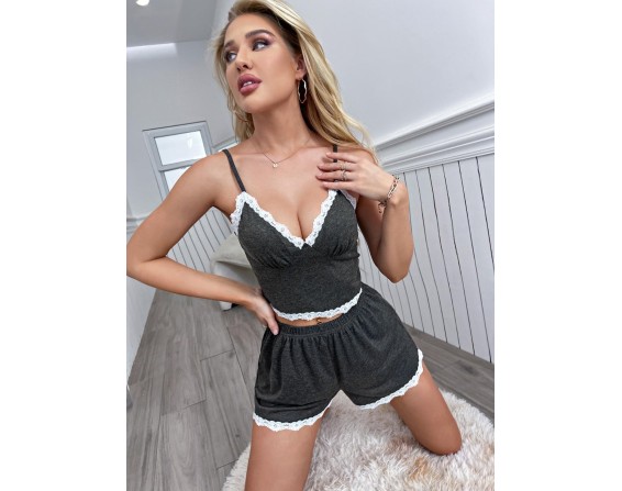 Two-piece Top and Shorts Lounge Set