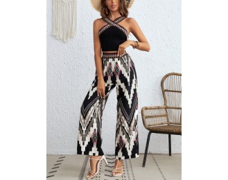 Wide Strap Sleeveless Top and Pants Set