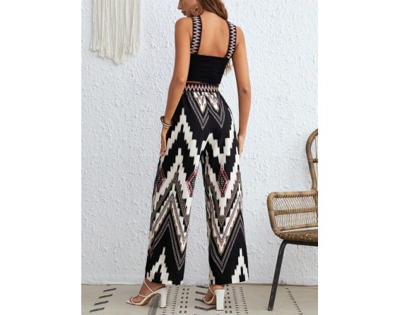 Wide Strap Sleeveless Top and Pants Set